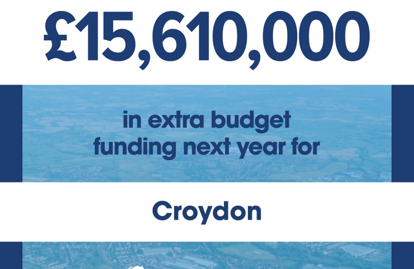 £15m funding for Croydon